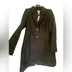 NWT Women’s Vertigo Black Pea Coat XXL
